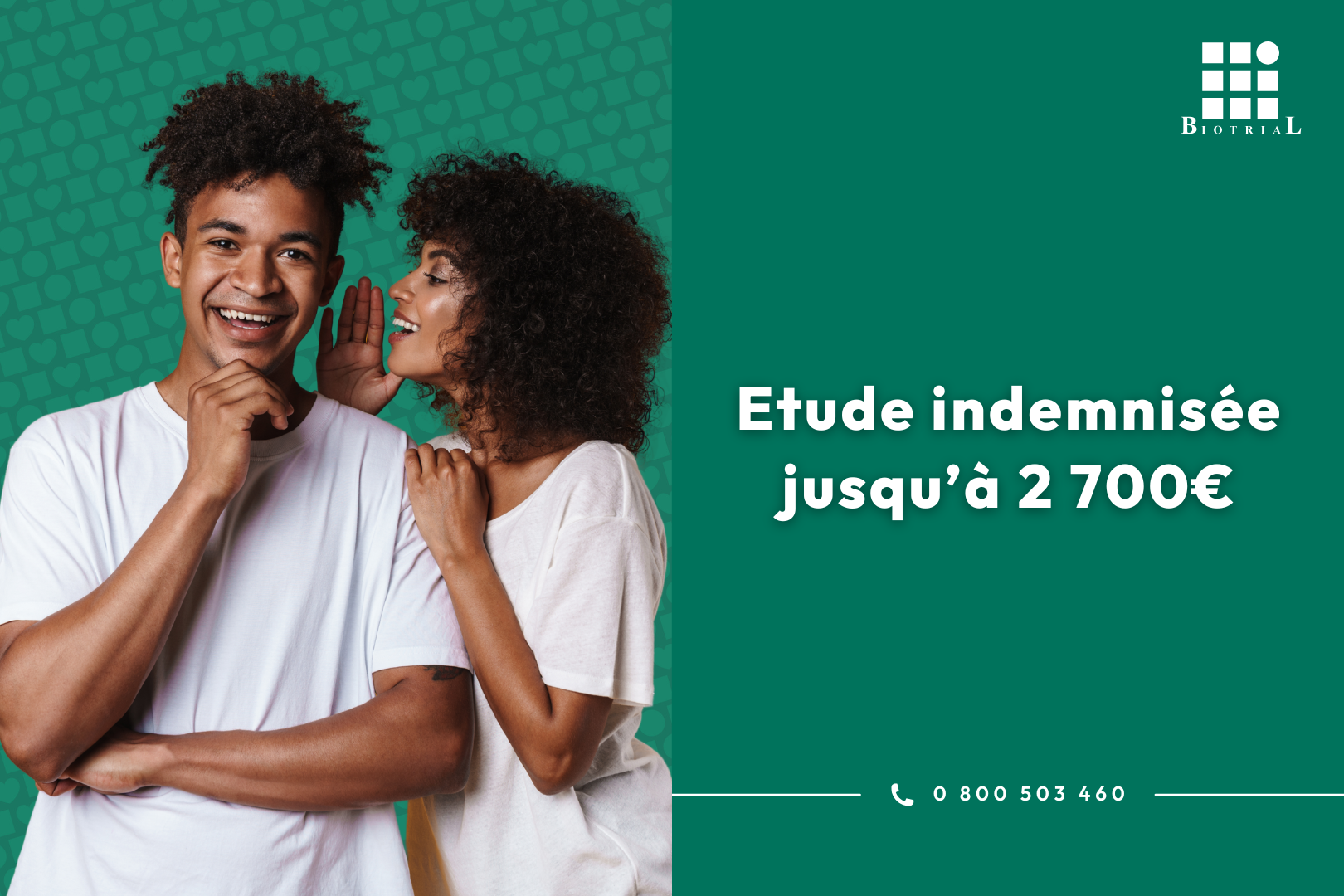 Essai clinique indemnisé (1MVOE14D) H/F 1855 ans Biotrial — free download